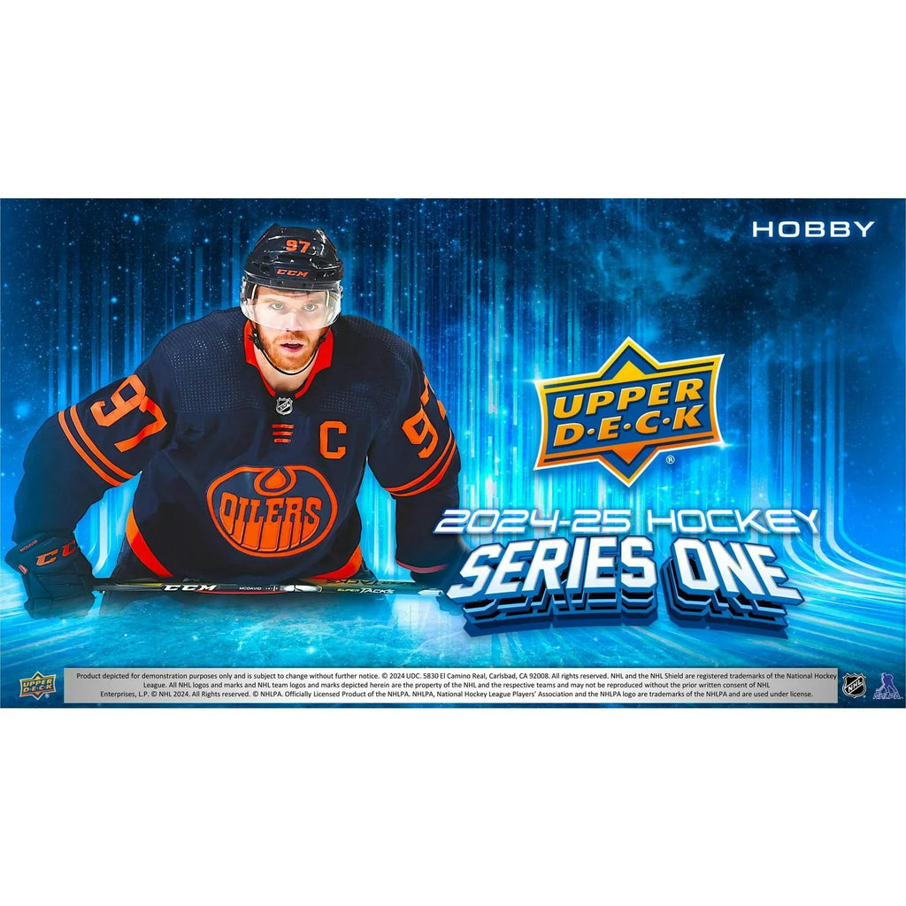 2024 25 Upper Deck Series 1 Hockey Hobby 12 Box Case (Ships Sealed Only)
