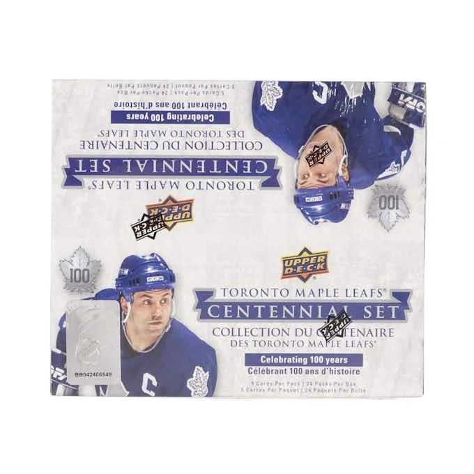 2017 18 Upper Deck Toronto Maple Leafs Centennial Hockey 24 Pack Retail Box (Ships Sealed Only)