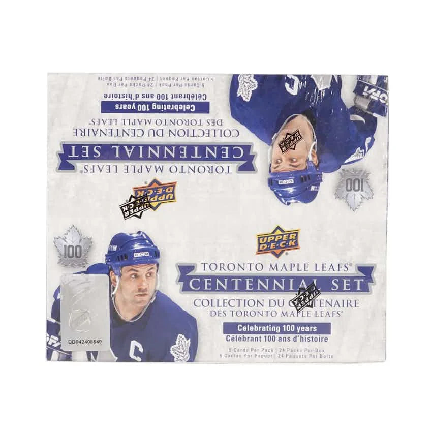 2017 18 Upper Deck Toronto Maple Leafs Centennial Hockey 24 Pack Retail Box (Ships Sealed Only)