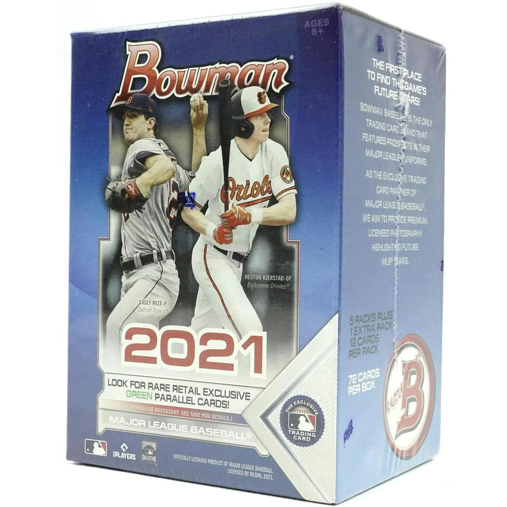 2021 Bowman Baseball 6 Pack Blaster Box (Ships Sealed Only)