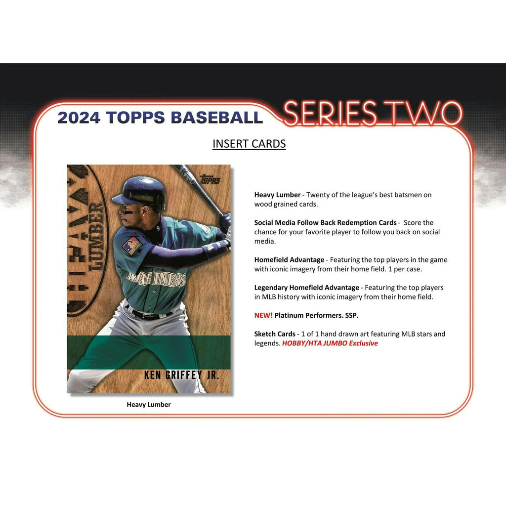 2024 Topps Series 2 Baseball Hobby Jumbo Box (Ships Sealed Only)