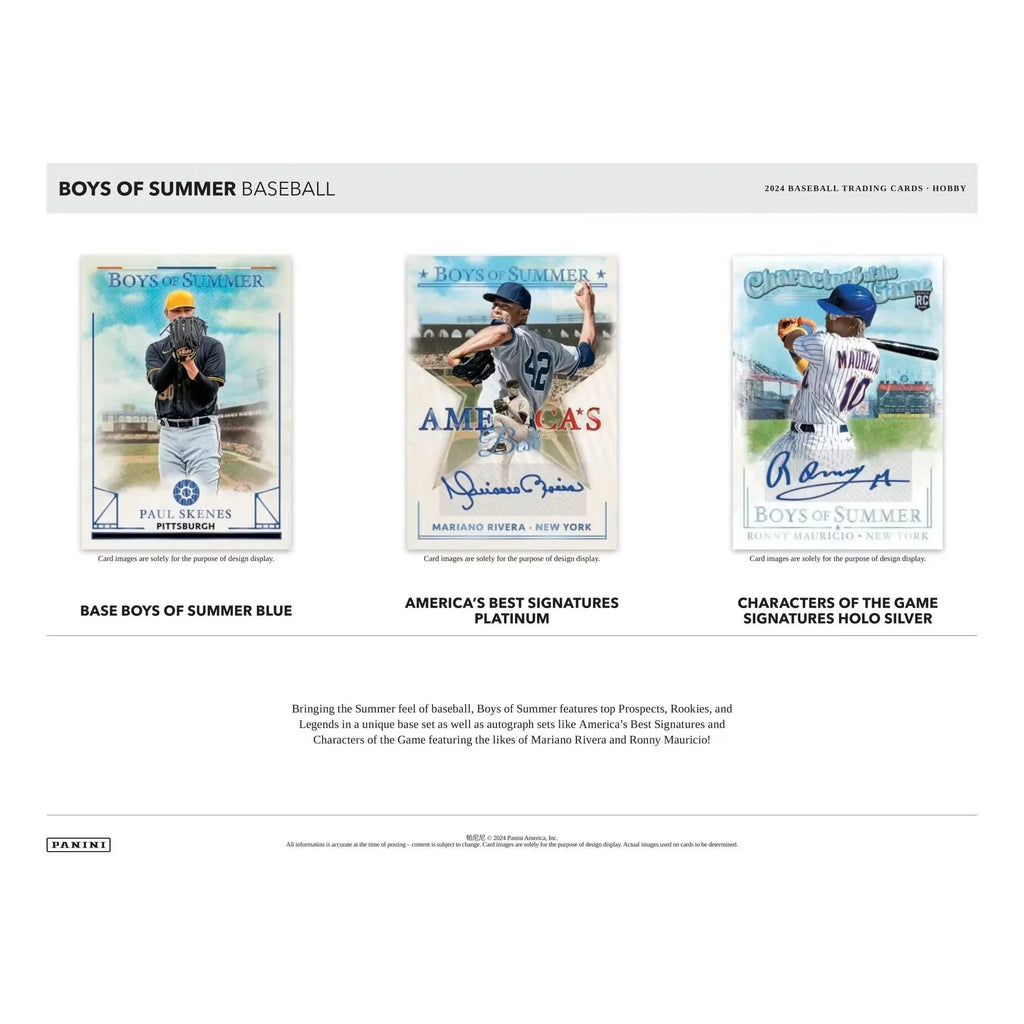 2024 Panini Boys of Summer Baseball Hobby Box (Ships Sealed Only)