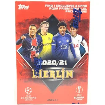 2020 21 Topps Merlin Chrome Soccer Blaster Box (Ships Sealed Only)