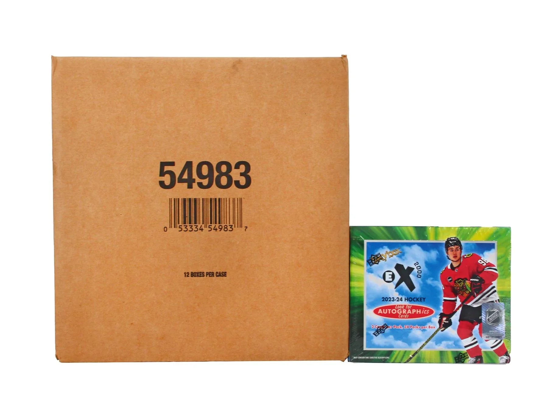 2023 24 Upper Deck Skybox E X 2000 Hockey Hobby 12 Box Case (Ships Sealed Only) - D2