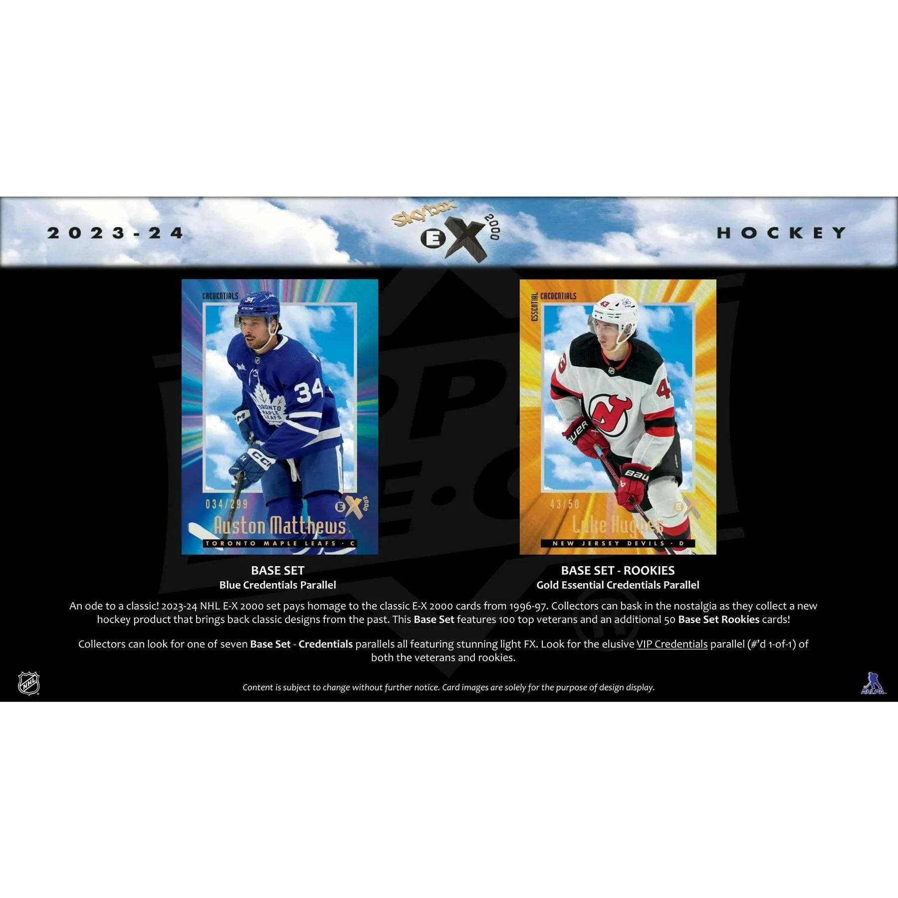2023 24 Upper Deck Skybox E X 2000 Hockey Hobby 12 Box Case (Ships Sealed Only) - D2