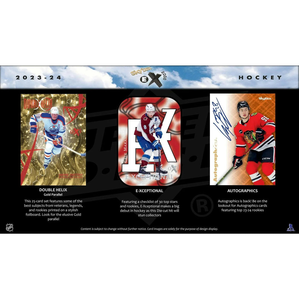 2023 24 Upper Deck Skybox E X 2000 Hockey Hobby 12 Box Case (Ships Sealed Only) - D2