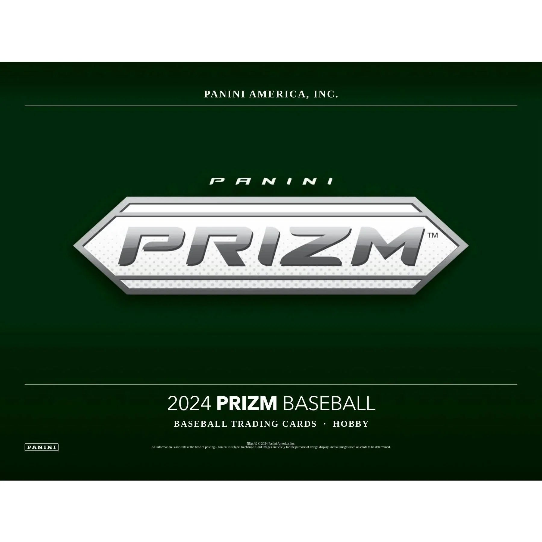 2024 Panini Prizm Baseball Hobby Box (Ships Sealed Only)