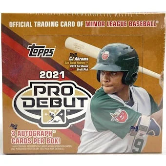 2021 Topps Pro Debut Baseball Hobby Jumbo Box (Ships Sealed Only)