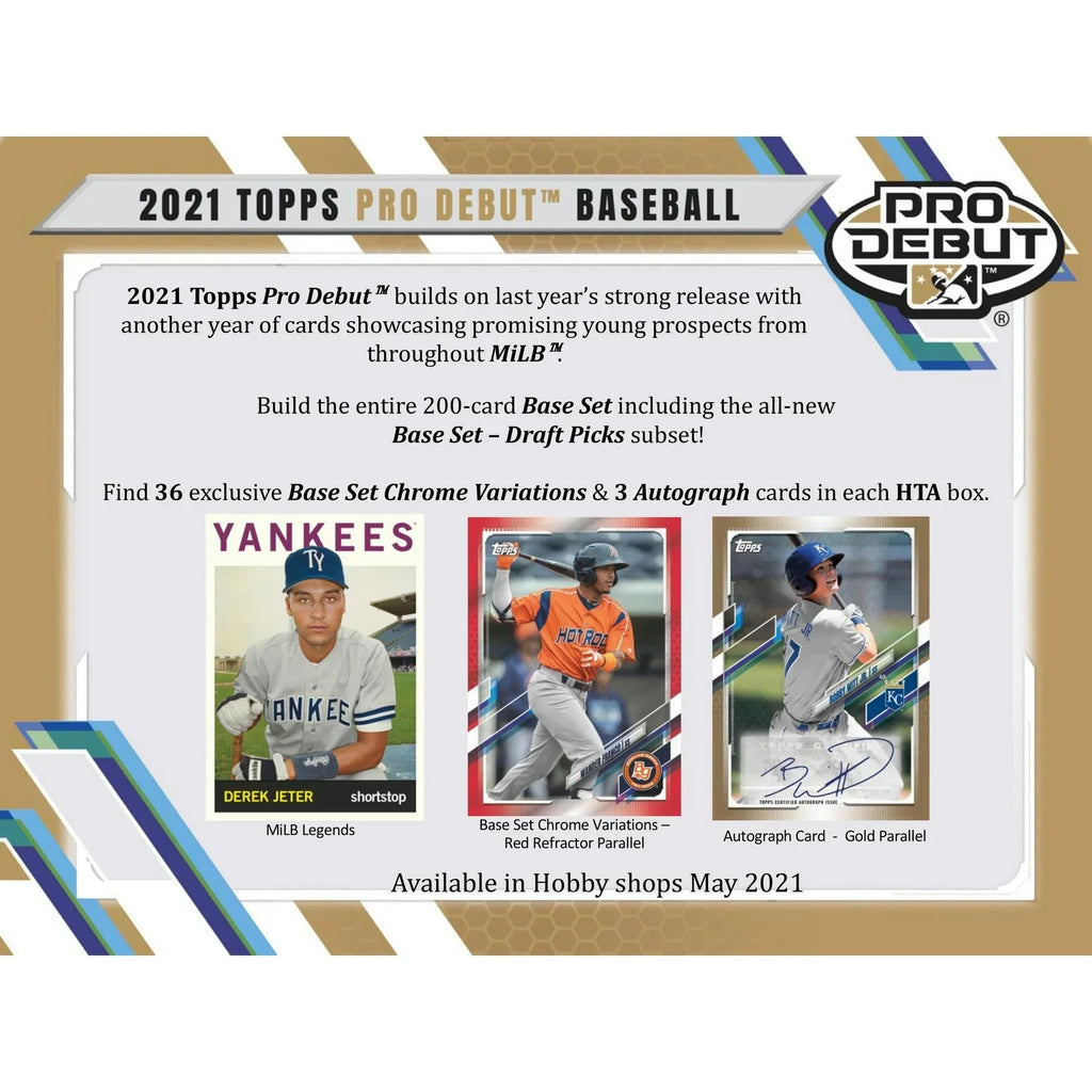 2021 Topps Pro Debut Baseball Hobby Jumbo Box (Ships Sealed Only)