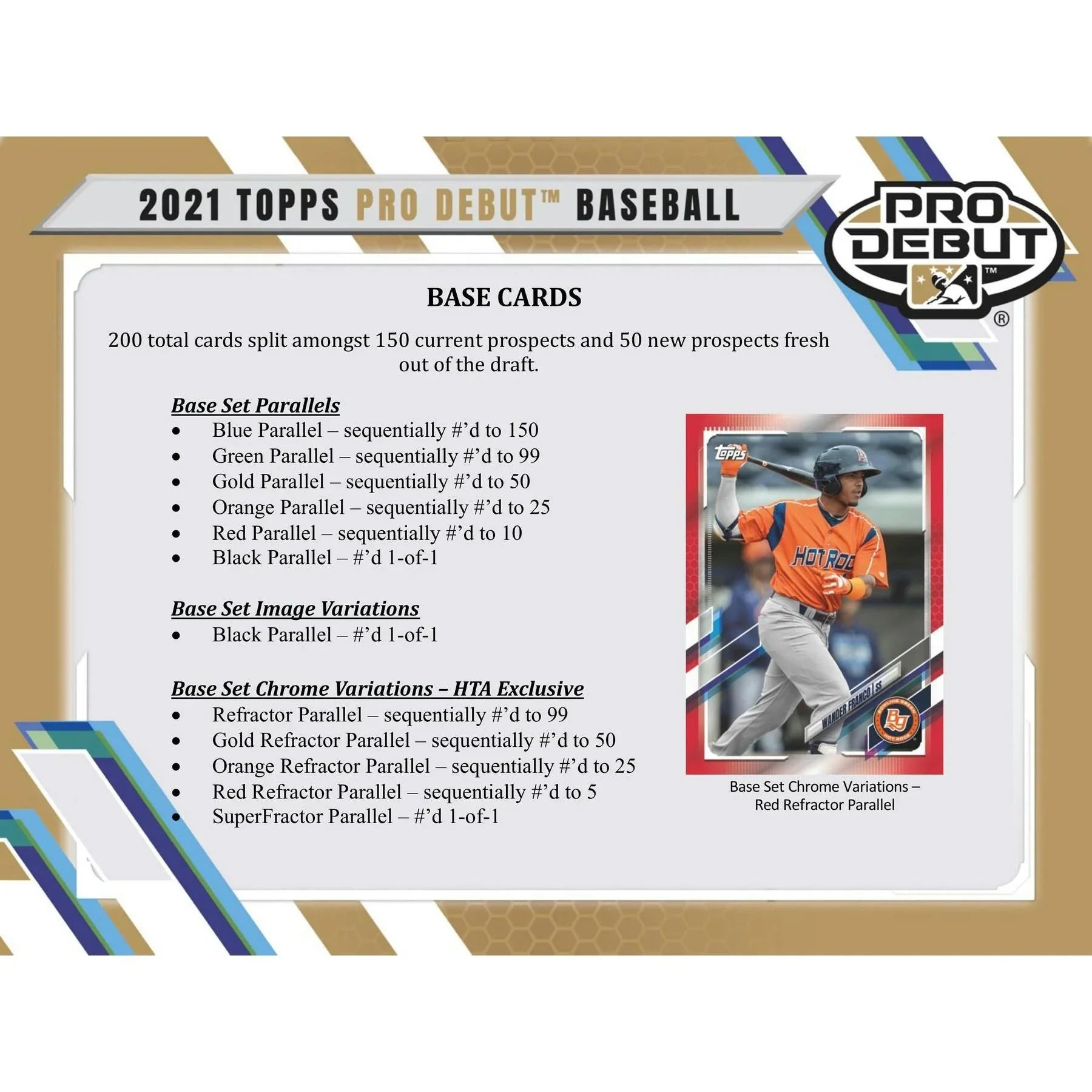 2021 Topps Pro Debut Baseball Hobby Jumbo Box (Ships Sealed Only)