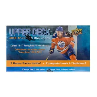 2016 17 Upper Deck Series 1 Hockey 12 Pack Blaster Box (Ships Sealed Only)