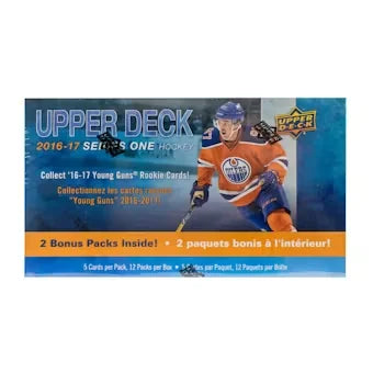2016 17 Upper Deck Series 1 Hockey 12 Pack Blaster Box (Ships Sealed Only)