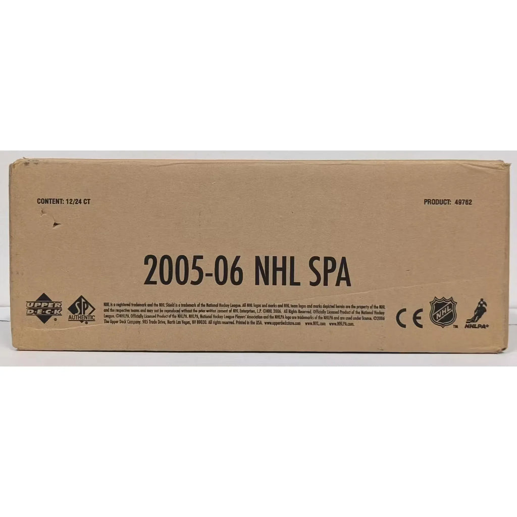 2005 06 Upper Deck SP Authentic Hockey Hobby 12 Box Case (Ships Sealed Only)