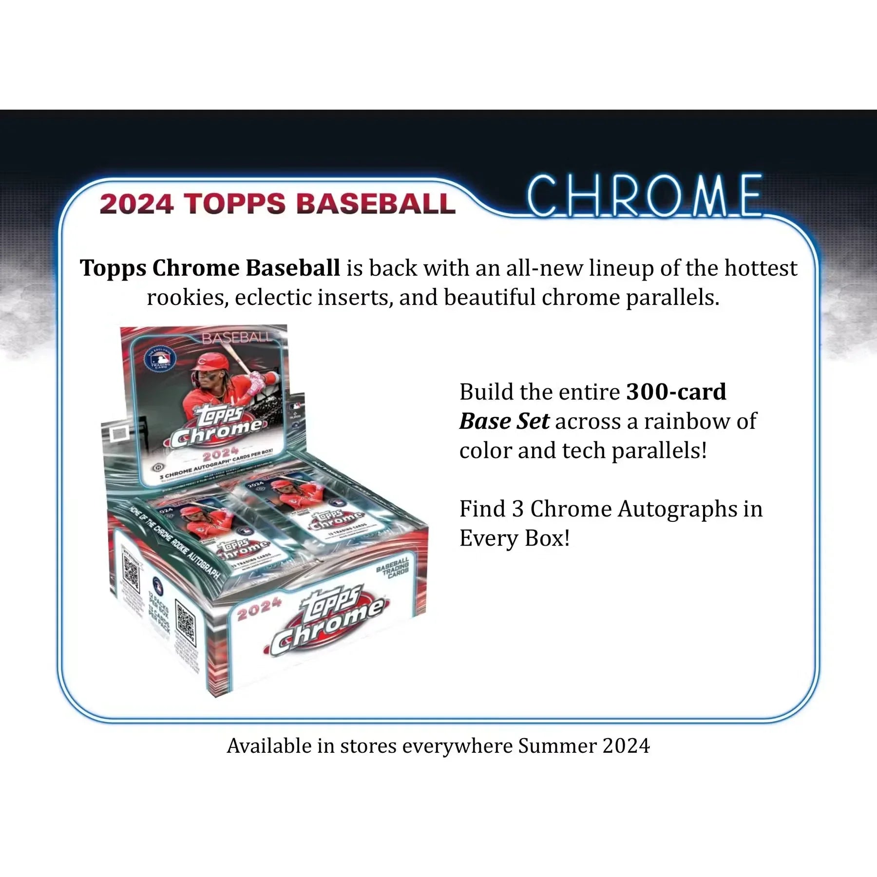 2024 Topps Chrome Baseball Hobby Jumbo 8 Box Case (Ships Sealed Only)