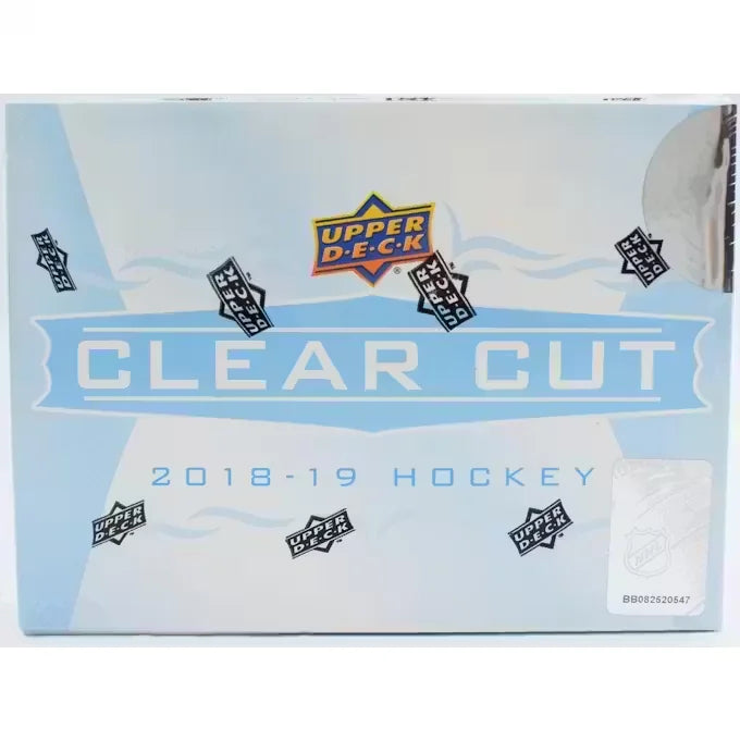 2018 19 Upper Deck Clear Cut Hockey Hobby Box (Ships Sealed Only)
