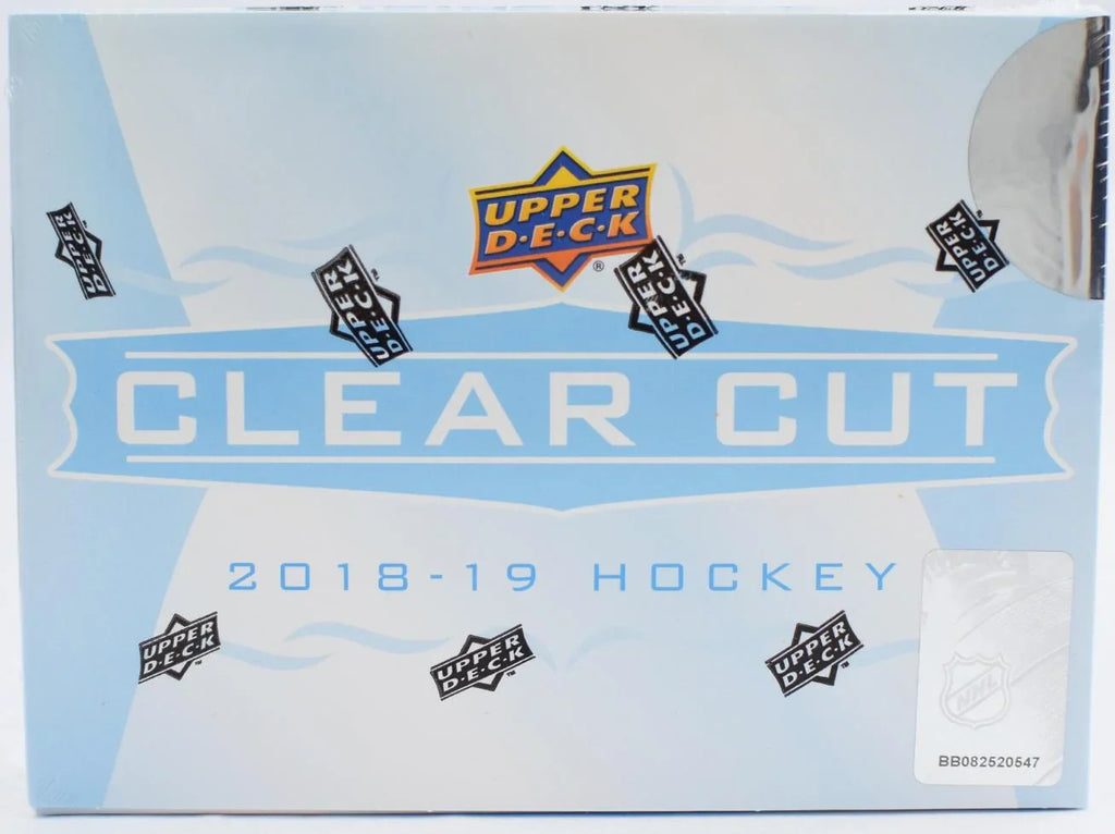 2018 19 Upper Deck Clear Cut Hockey Hobby Box (Ships Sealed Only)