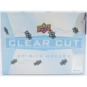 2018 19 Upper Deck Clear Cut Hockey Hobby Box (Ships Sealed Only)