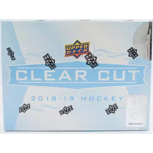 2018 19 Upper Deck Clear Cut Hockey Hobby Box (Ships Sealed Only)