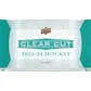 2023 24 Upper Deck Clear Cut Hockey Hobby 30 Box Case (Ships Sealed Only) - D2