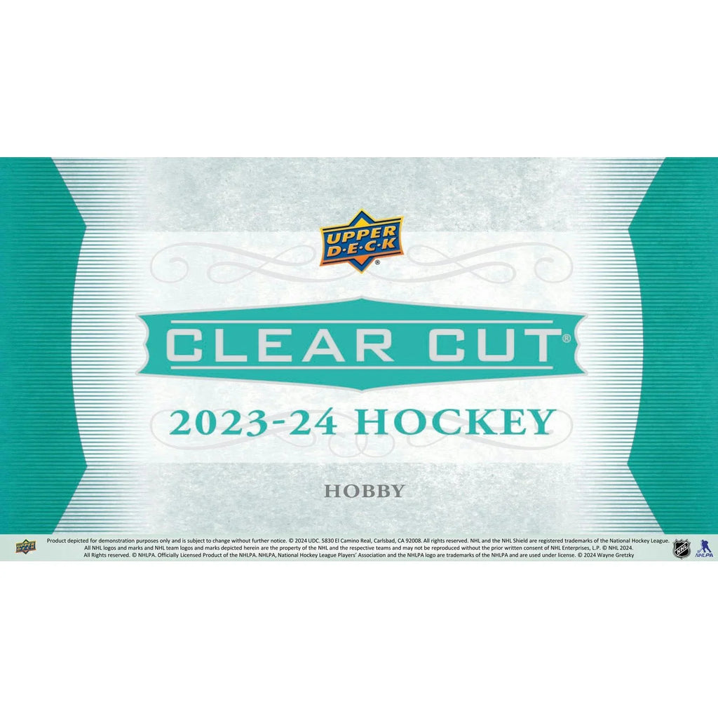 2023 24 Upper Deck Clear Cut Hockey Hobby 30 Box Case (Ships Sealed Only) - D2