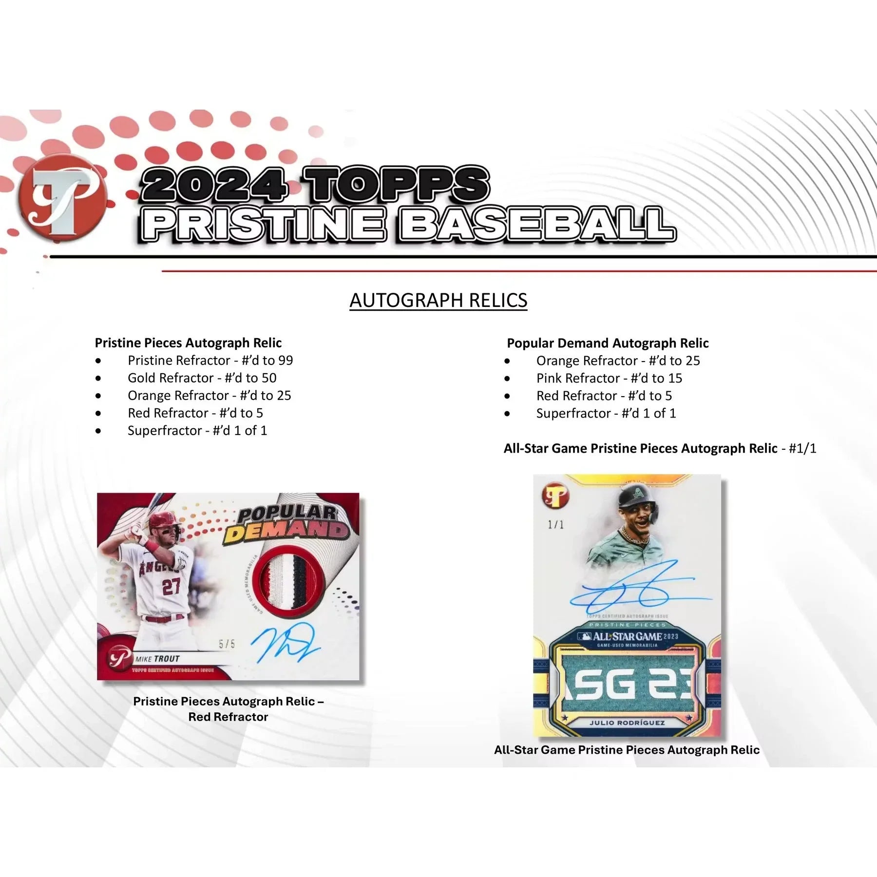 2024 Topps Pristine Baseball Hobby Box (Ships Sealed Only)