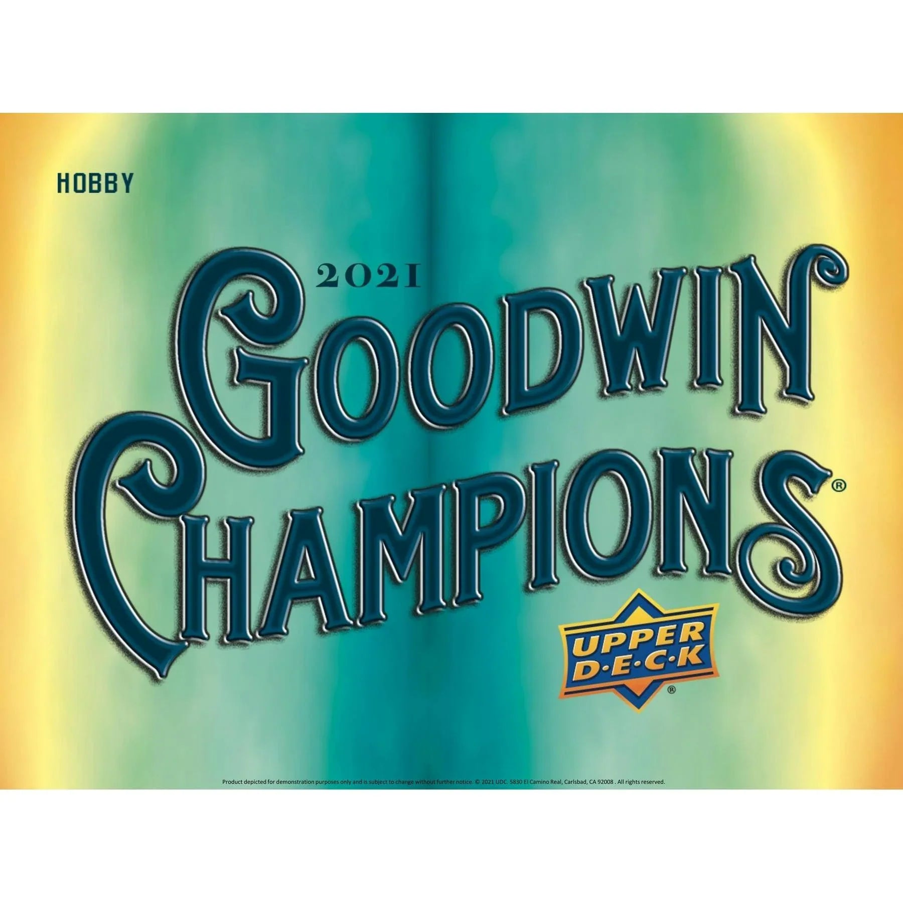 2021 Upper Deck Goodwin Champions Hobby 16 Box Case (Ships Sealed Only)
