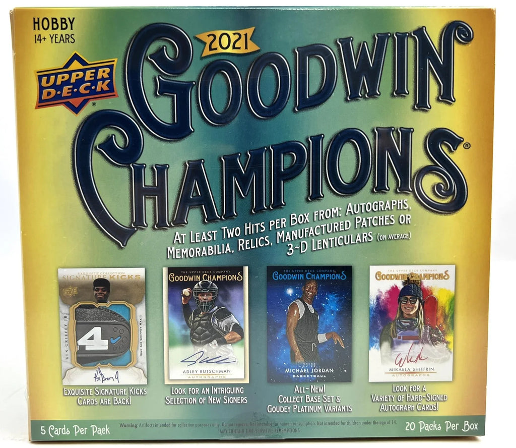 2021 Upper Deck Goodwin Champions Hobby Box (Ships Sealed Only)