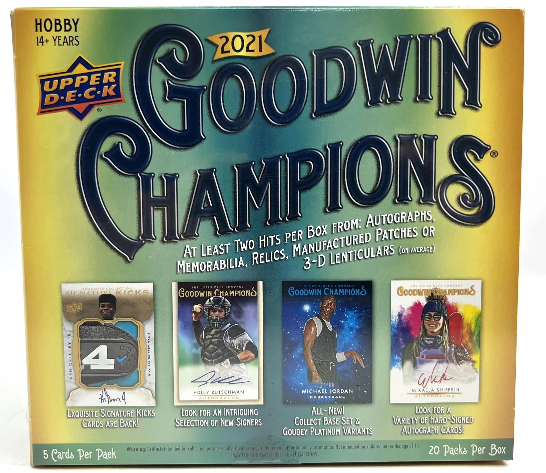 2021 Upper Deck Goodwin Champions Hobby Box (Ships Sealed Only)
