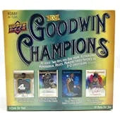2021 Upper Deck Goodwin Champions Hobby Box (Ships Sealed Only)