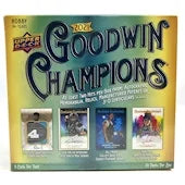 2021 Upper Deck Goodwin Champions Hobby Box (Ships Sealed Only)