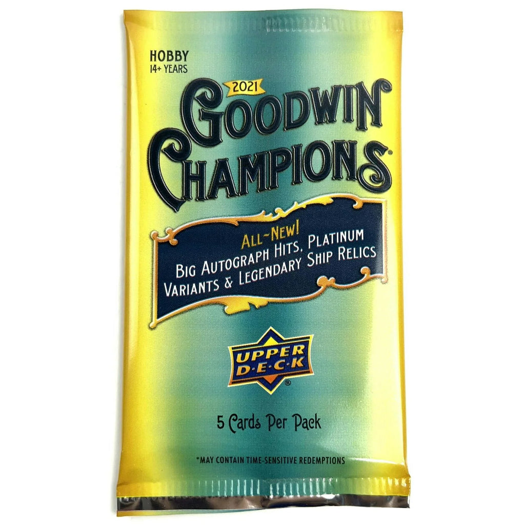 2021 Upper Deck Goodwin Champions Hobby Box (Ships Sealed Only)