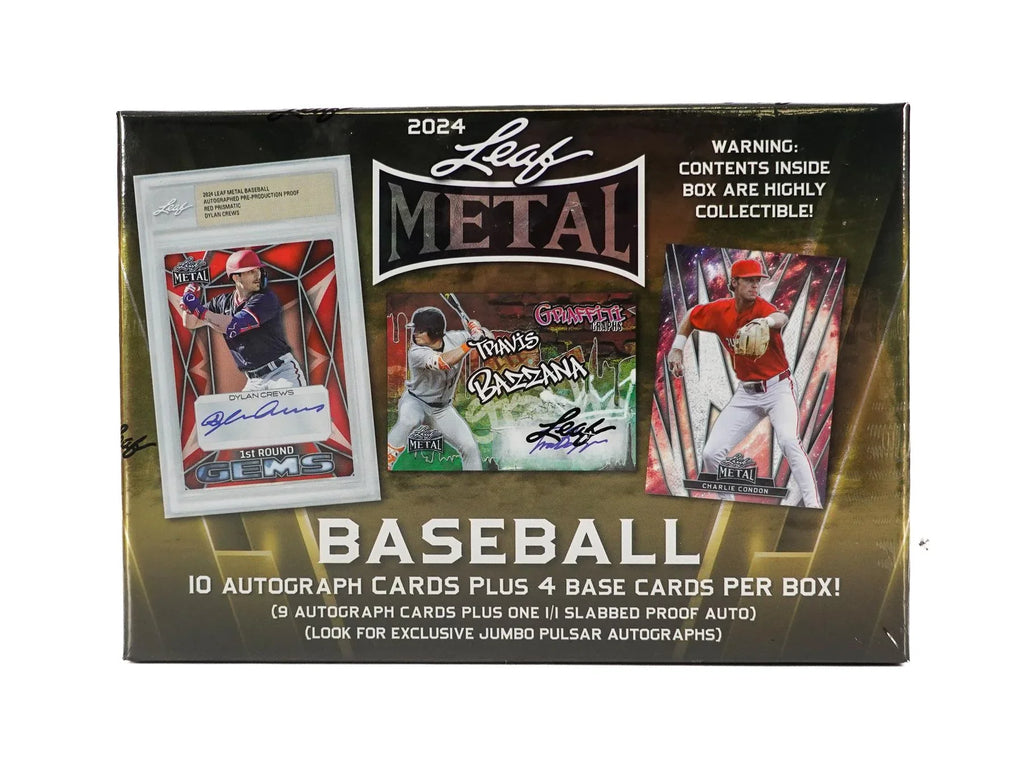 2024 Leaf Metal Baseball Jumbo Hobby Box | 8 Autographs (Ships Sealed Only)