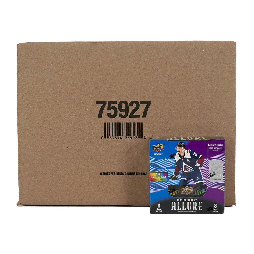 2024 25 Upper Deck Allure Hockey Hobby 18 Box Case (Ships Sealed Only)