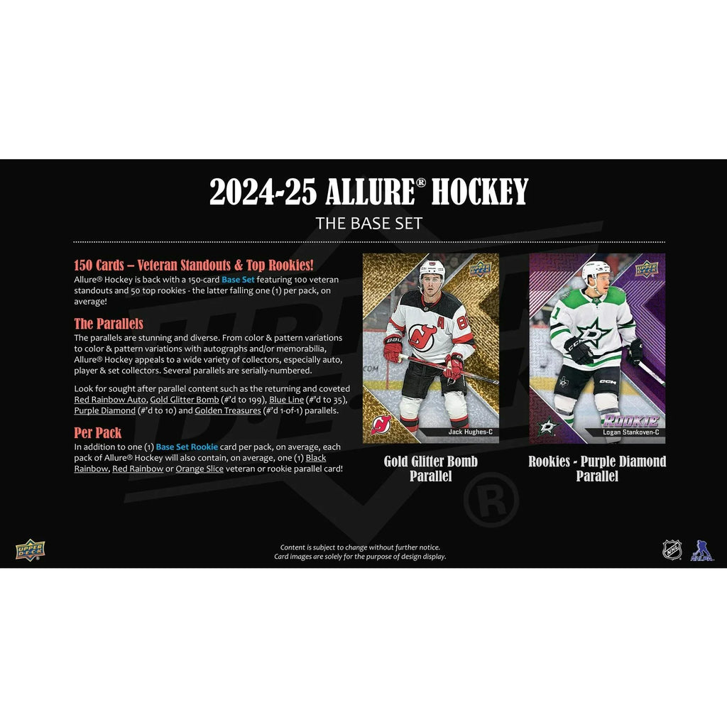 2024 25 Upper Deck Allure Hockey Hobby 18 Box Case (Ships Sealed Only)