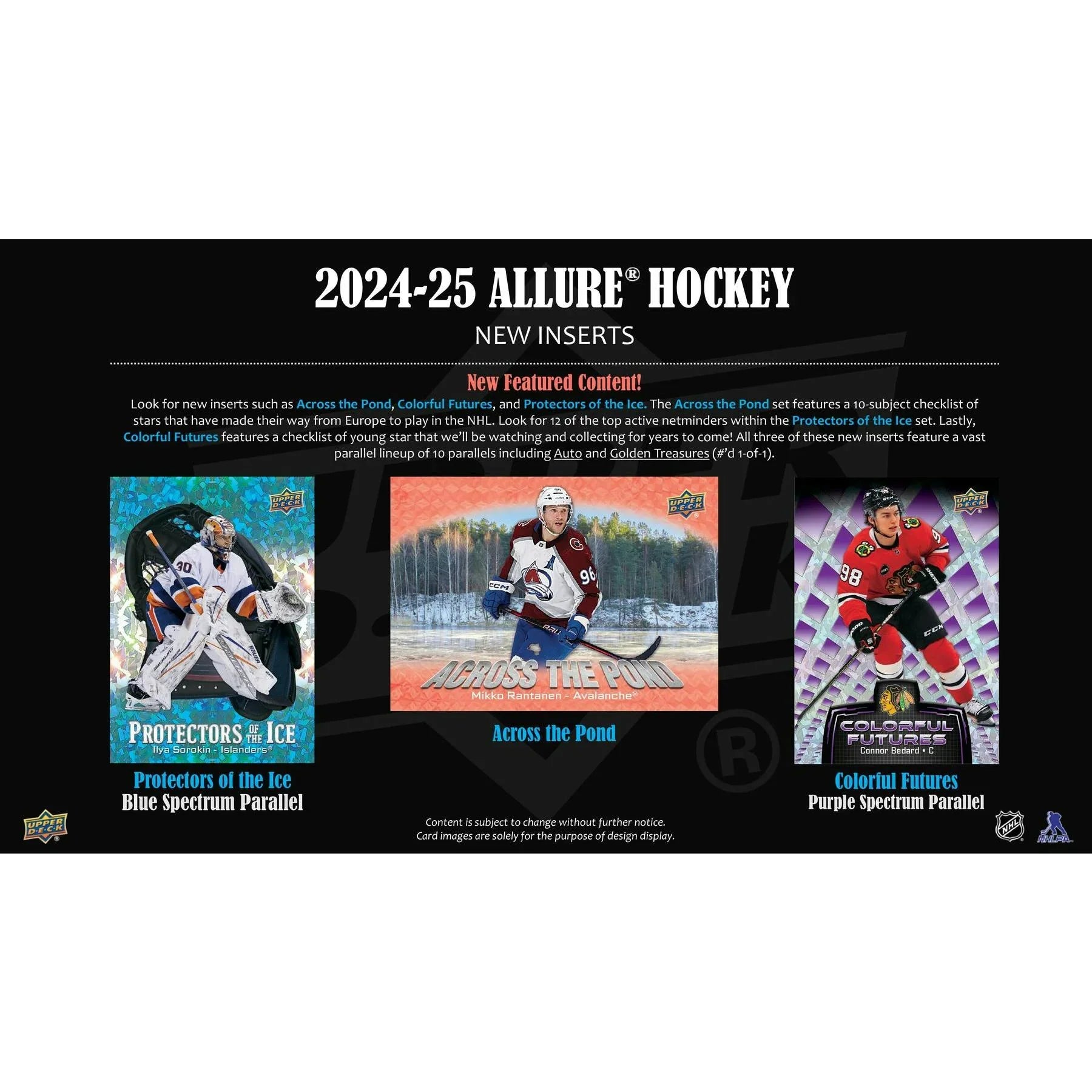 2024 25 Upper Deck Allure Hockey Hobby 18 Box Case (Ships Sealed Only)