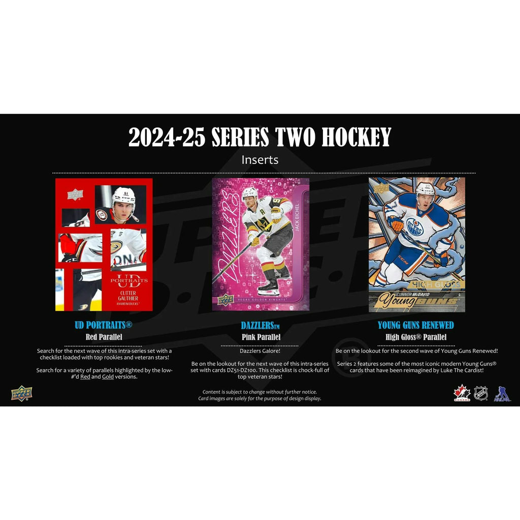 2024 25 Upper Deck Series 2 Hockey Hobby Box (Ships Sealed Only)