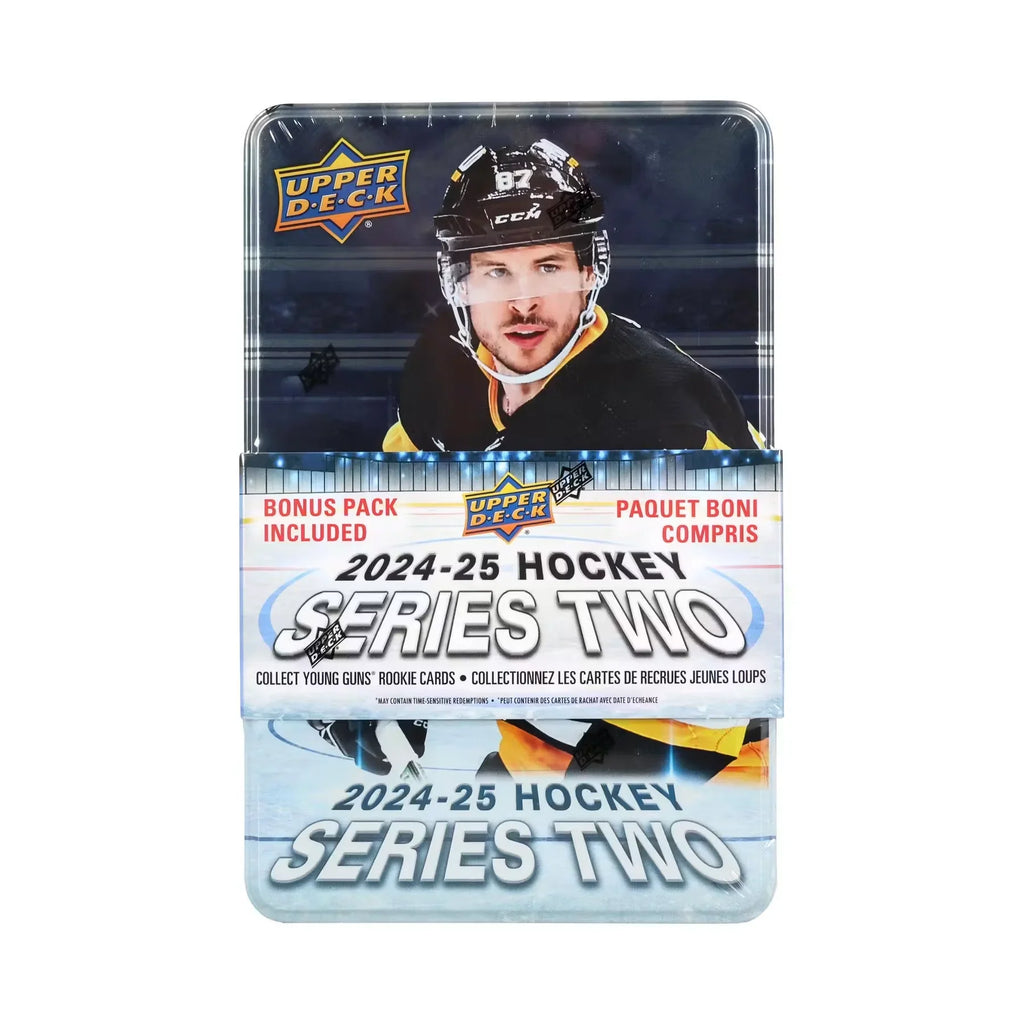 2024 25 Upper Deck Series 2 Hockey Tin Case 12 Count (Ships Sealed Only)