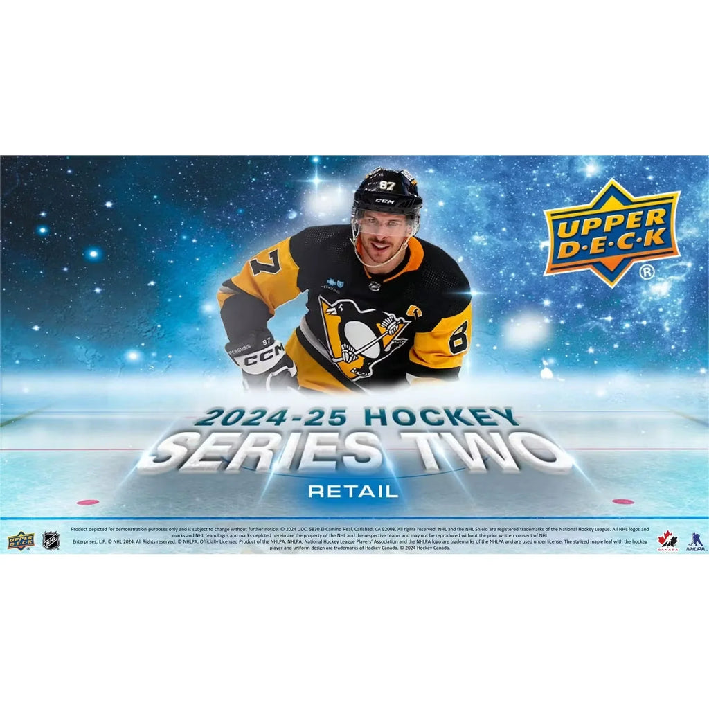 2024 25 Upper Deck Series 2 Hockey Tin Case 12 Count (Ships Sealed Only)