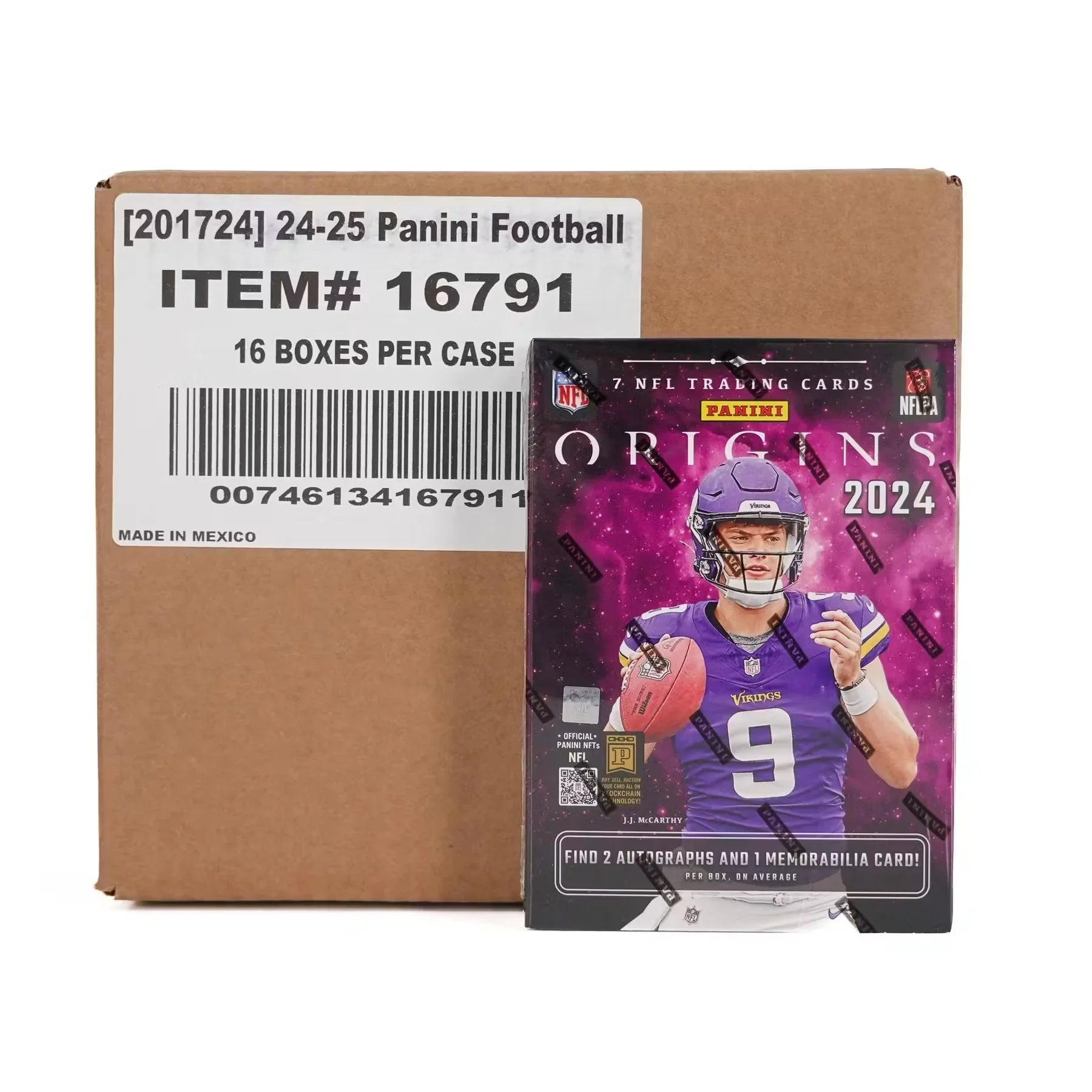 2024 Panini Origins Football Hobby 16-Box Case (Ships Sealed Only) - D