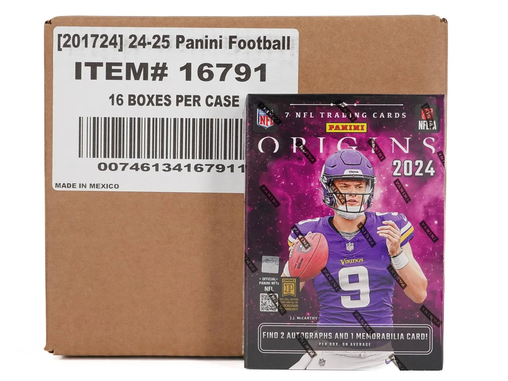 2024 Panini Origins Football Hobby 16-Box Case (Ships Sealed Only) - D