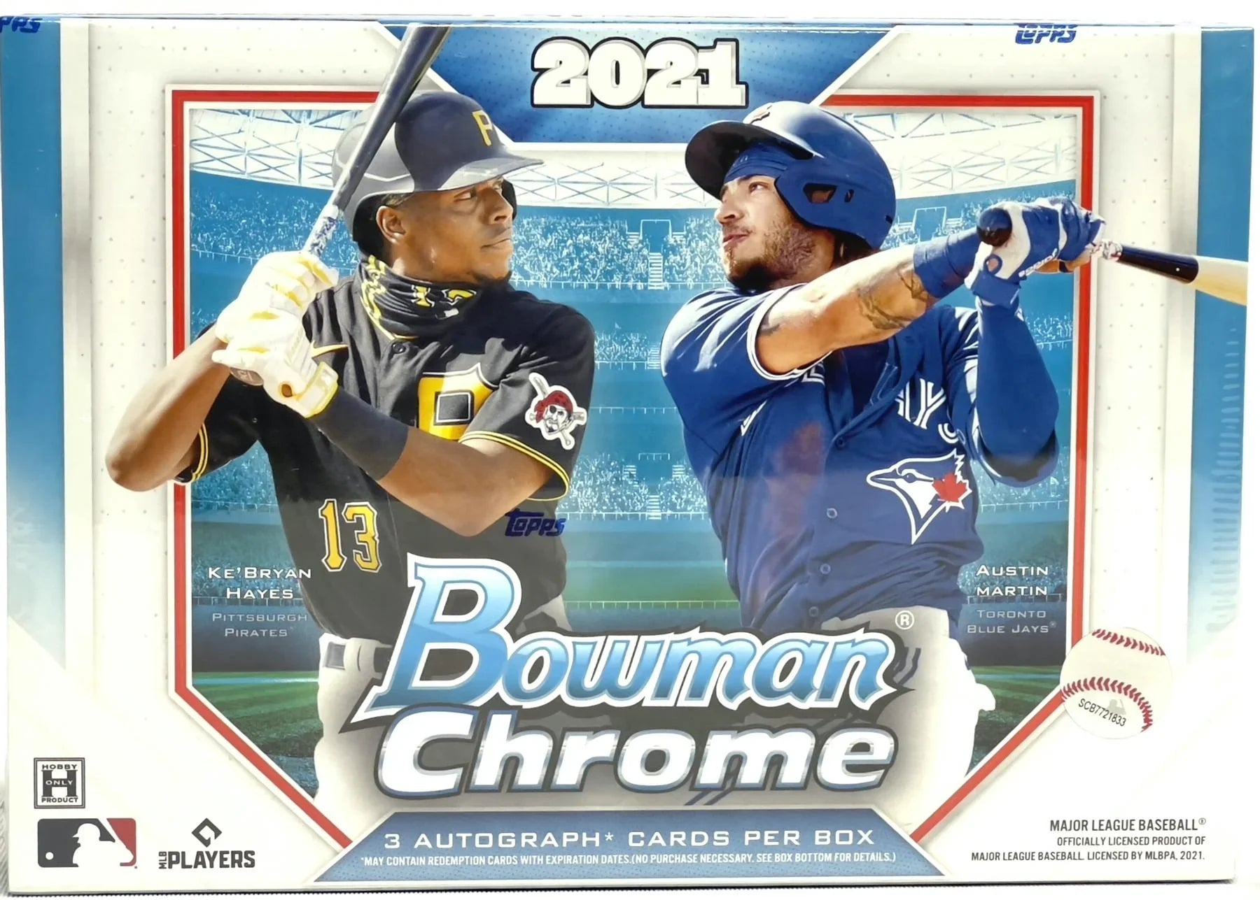 2021 Bowman Chrome Baseball HTA Choice Box (Ships Sealed Only) - D