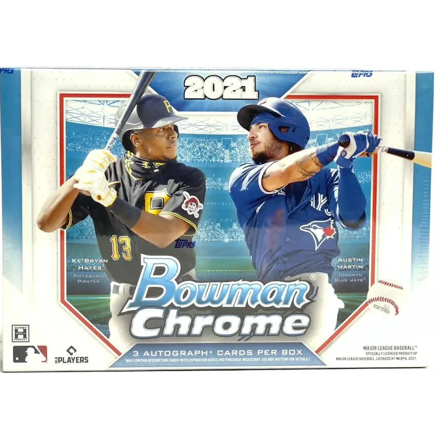 2021 Bowman Chrome Baseball HTA Choice Box (Ships Sealed Only) - D