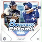 2021 Bowman Chrome Baseball Lite Hobby Box Black White Mini Diamond Parallels (Ships Sealed Only)