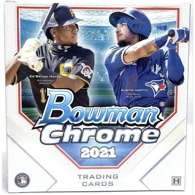 2021 Bowman Chrome Baseball Lite Hobby Box Black White Mini Diamond Parallels (Ships Sealed Only)