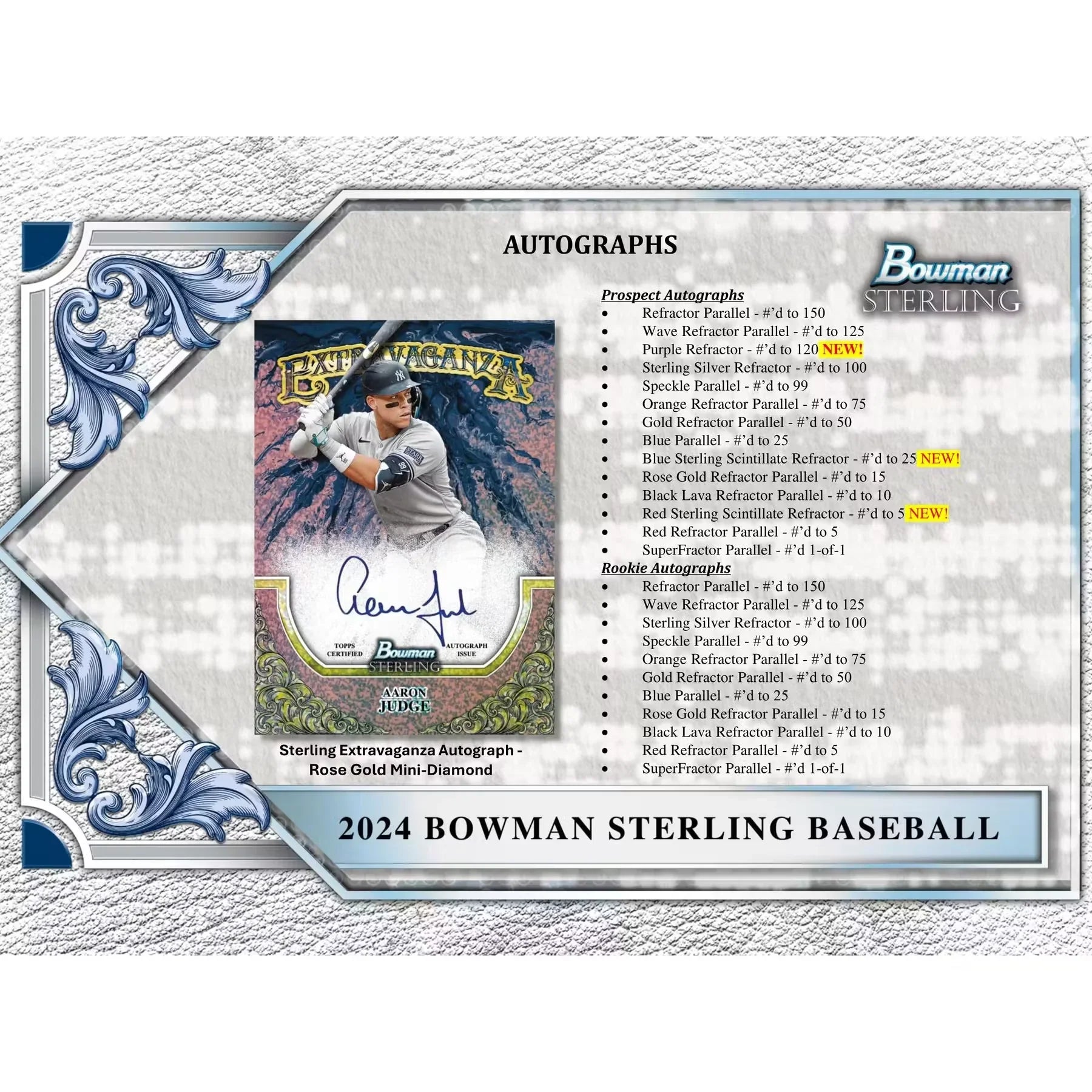 2024 Bowman Sterling Baseball Hobby Box (Ships Sealed Only)