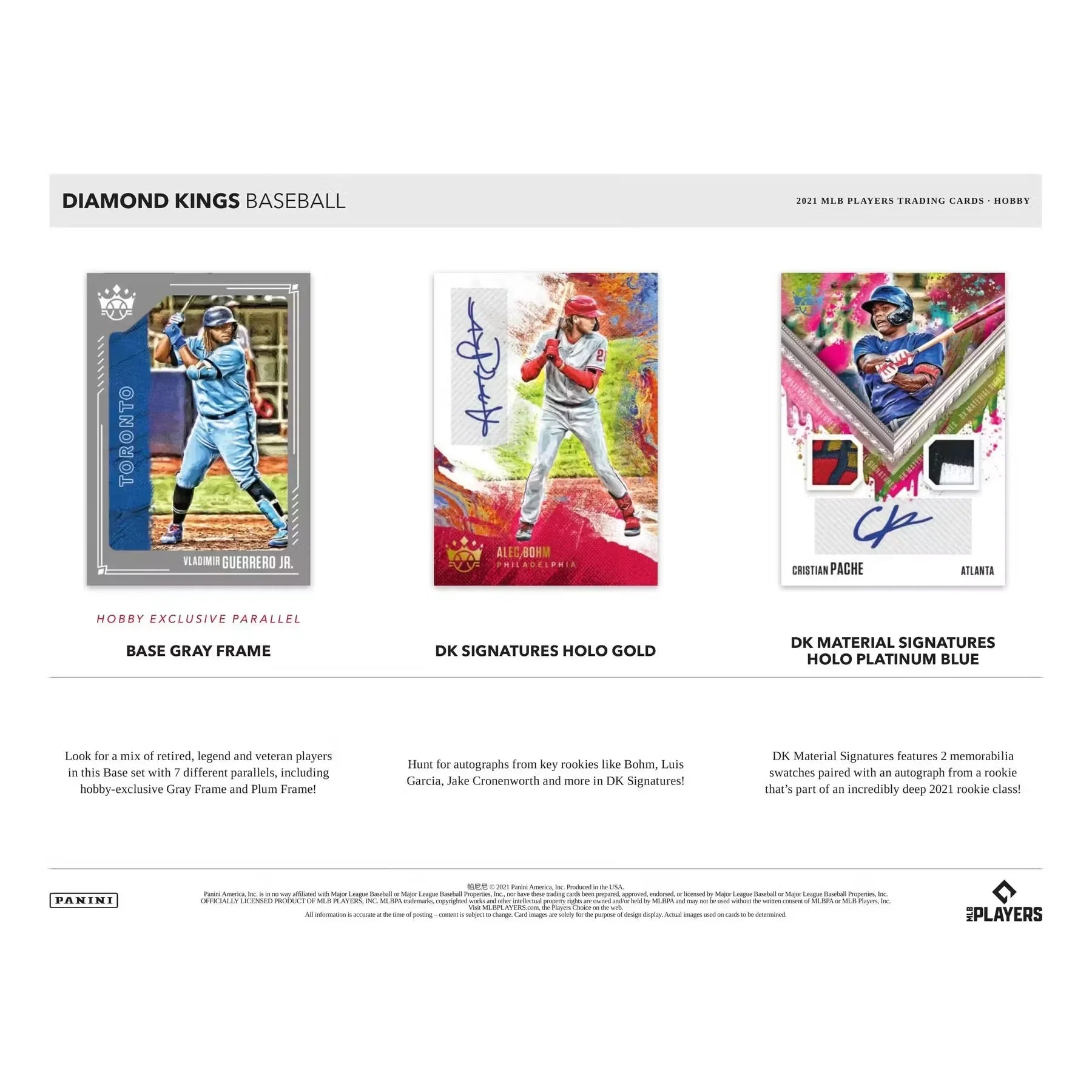 2021 Panini Diamond Kings Baseball Hobby Box (Ships Sealed Only)