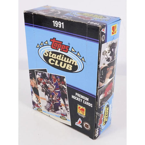 1991-92 Topps Stadium Club Hockey Hobby Box (Ships Sealed Only)