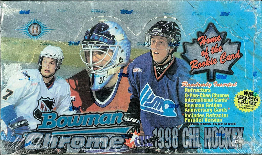 1998-99 Bowman Chrome CHL Prospects Hockey Hobby Box (Ships Sealed Only)