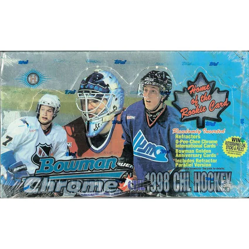 1998-99 Bowman Chrome CHL Prospects Hockey Hobby Box (Ships Sealed Only)