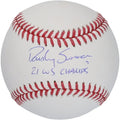 Dansby Swanson Atlanta Braves Autographed Fanatics Authentic MLB Baseball with "21 WS Champs" Inscription